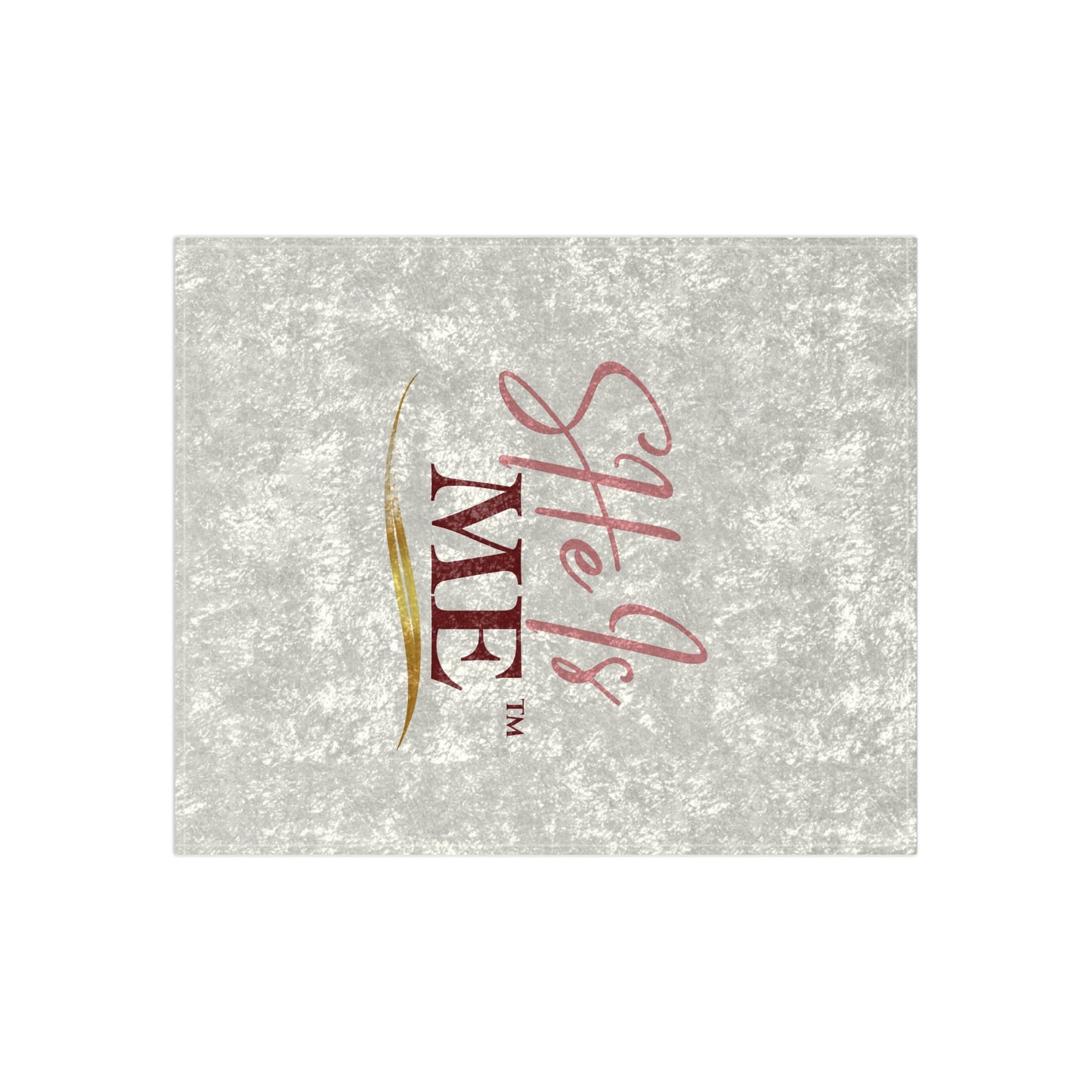 Crushed Velvet Blanket — 'She Is Me' Luxe Throw