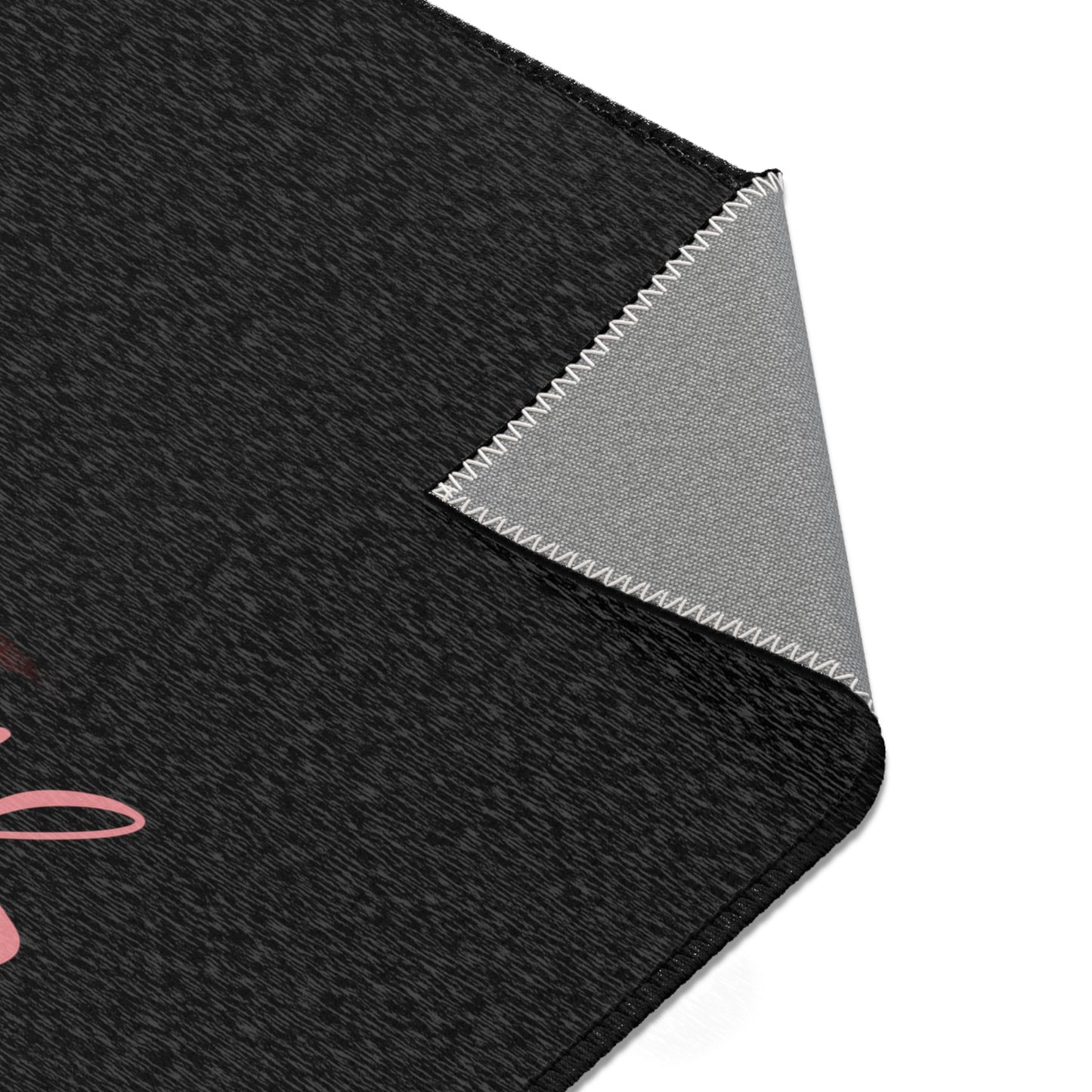 She Is Me Flame Logo Area Rug — Inspirational Decorative Accent Rug