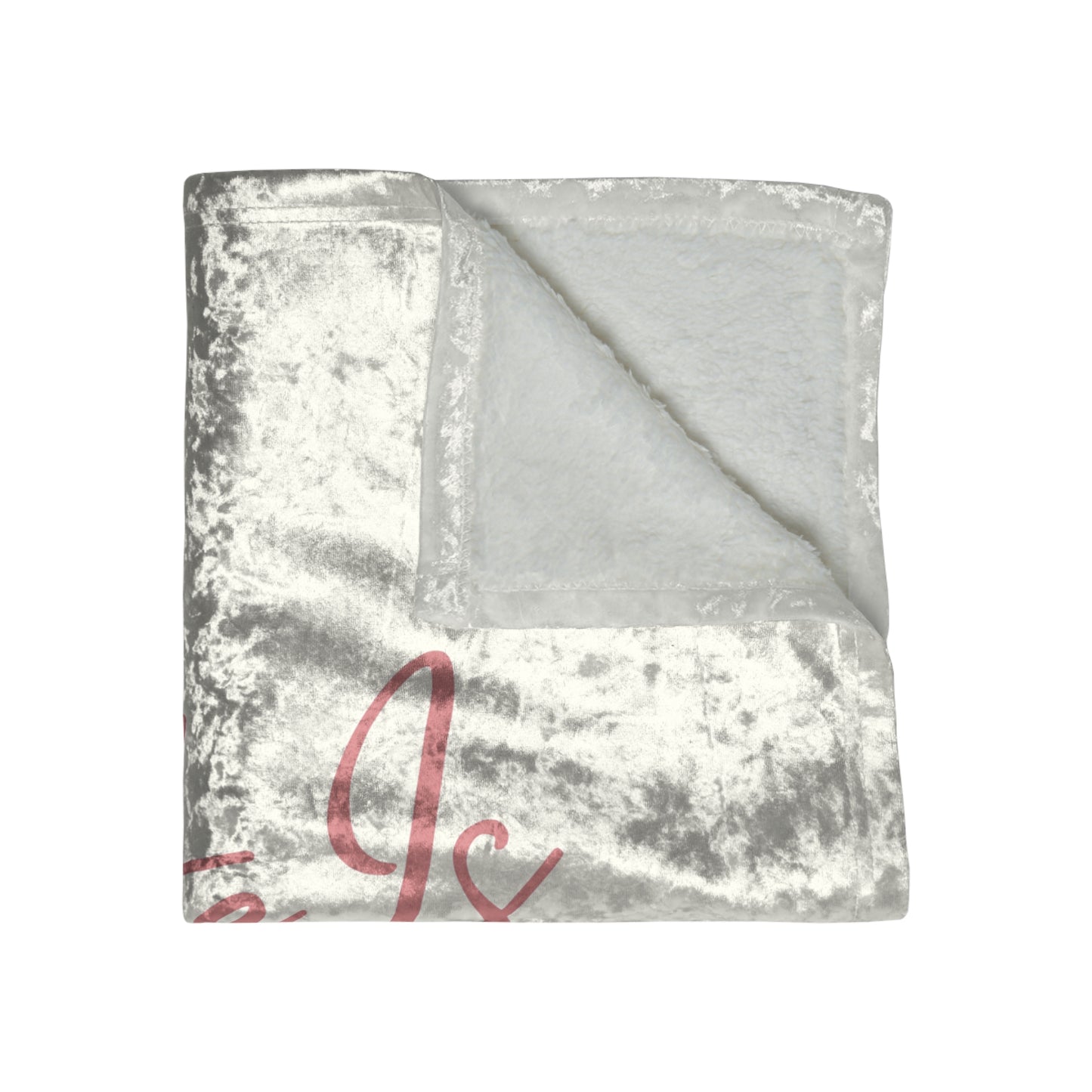 Crushed Velvet Blanket — 'She Is Me' Luxe Throw