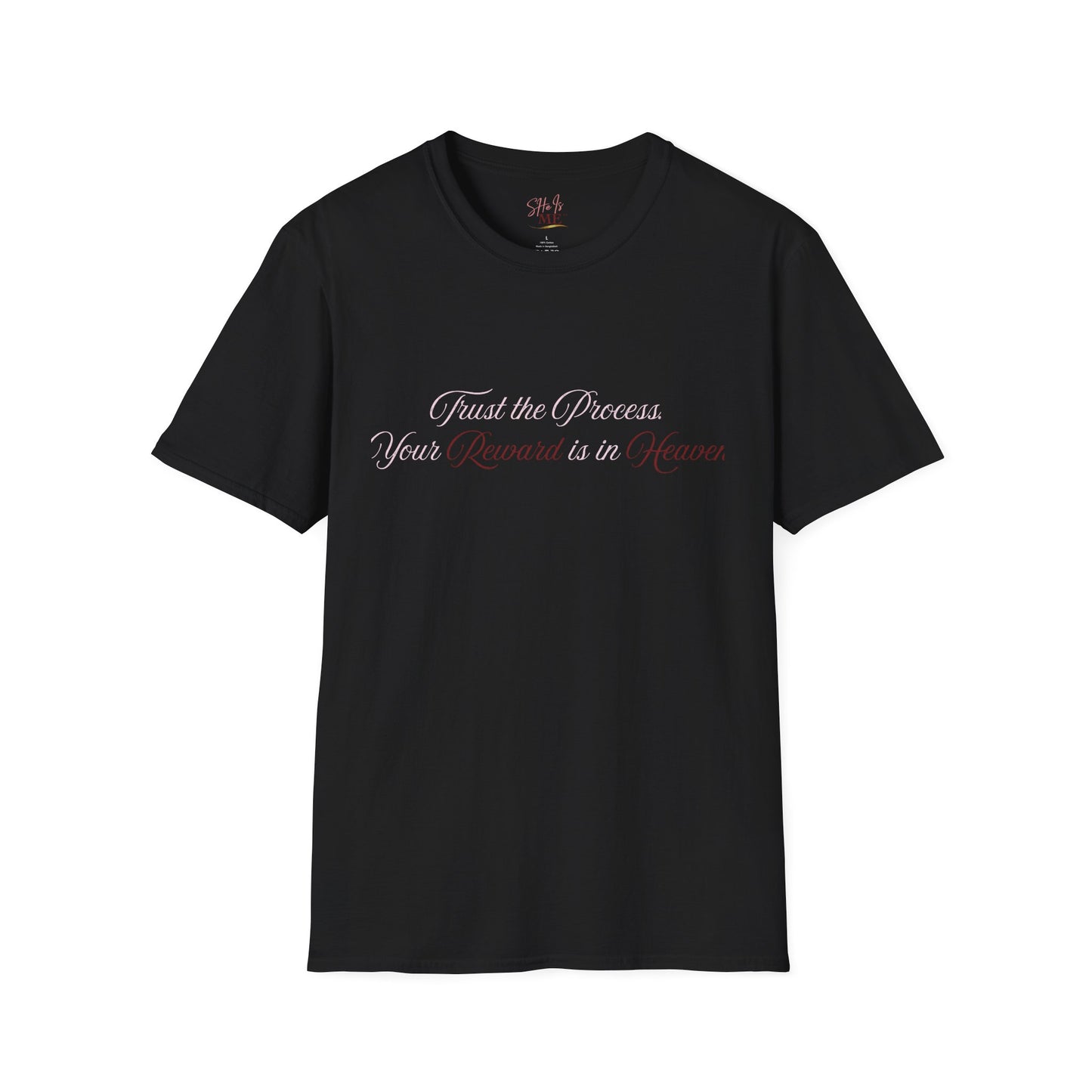 Reward Heaven T-Shirt — Minimal Script Inspirational Tee