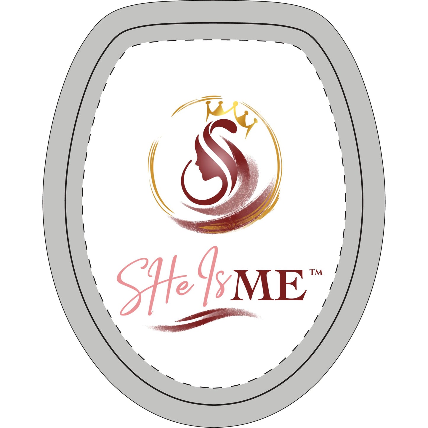 She Is Me™ Toilet Three-Piece Set – Feminine Bathroom Mat & Lid Cover Set