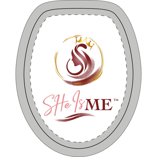She Is Me™ Toilet Three-Piece Set – Feminine Bathroom Mat & Lid Cover Set