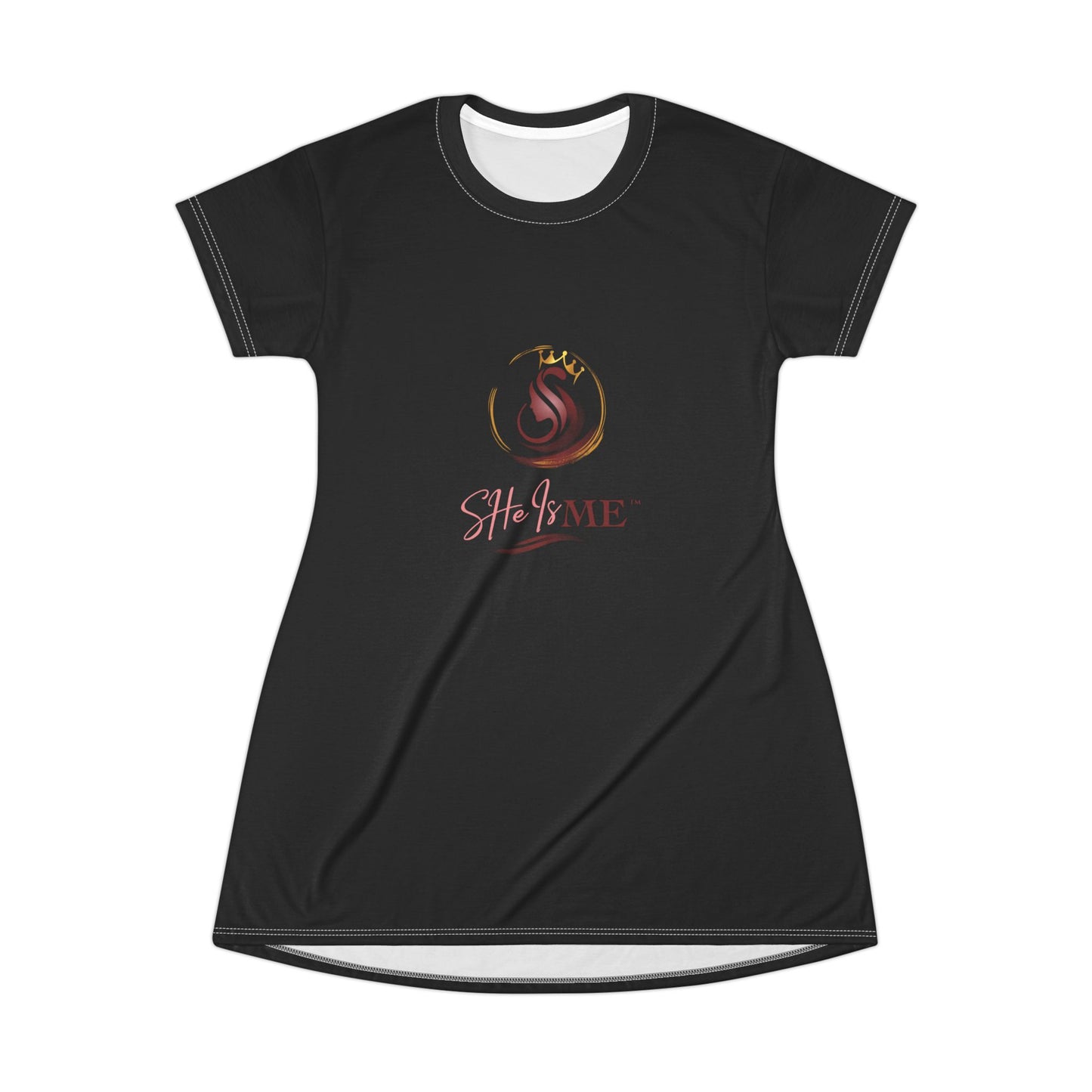 SHIME Script Logo T-Shirt Dress