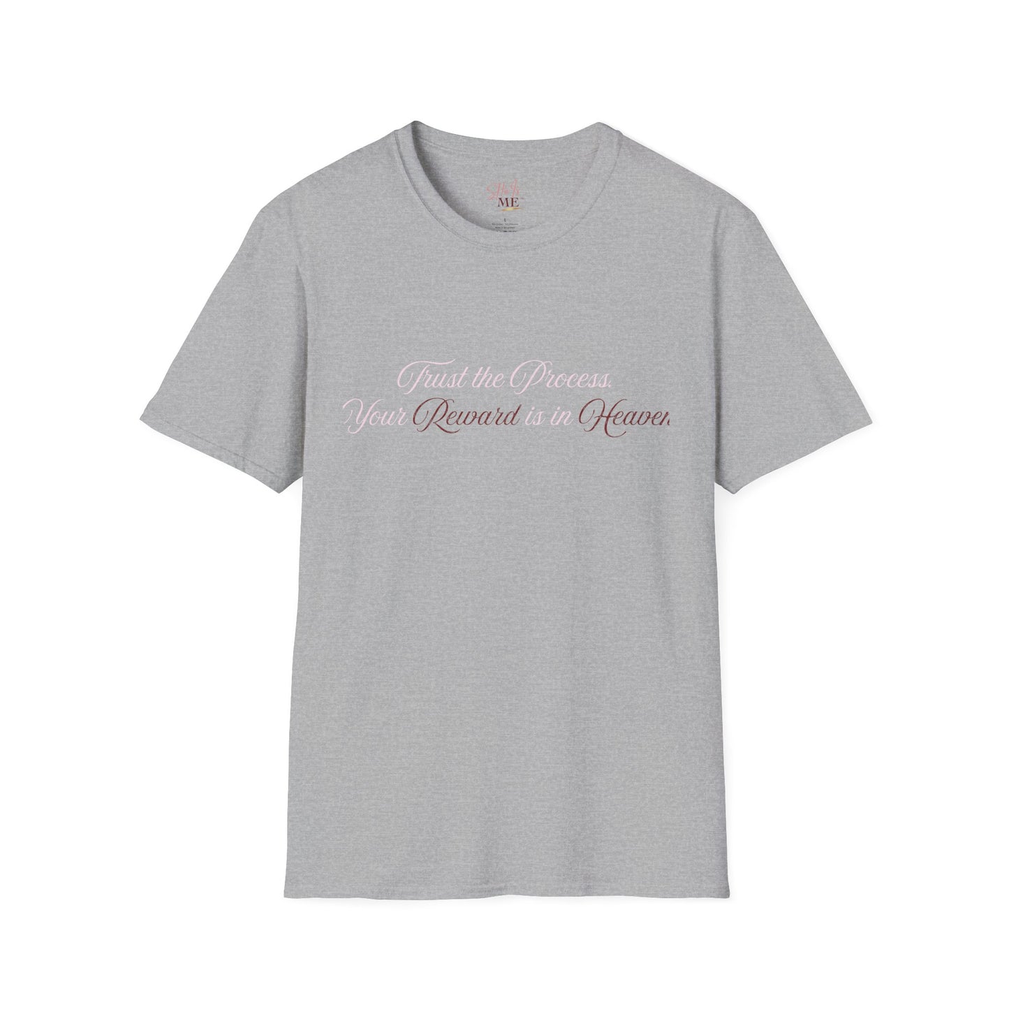 Reward Heaven T-Shirt — Minimal Script Inspirational Tee