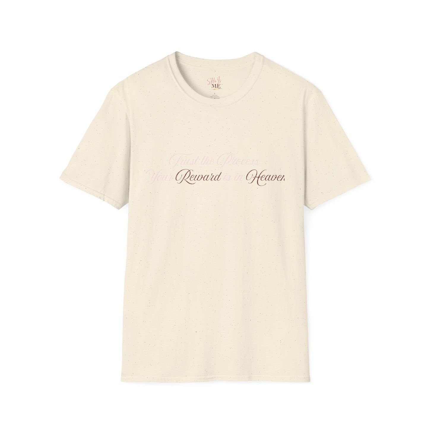 Reward Heaven T-Shirt — Minimal Script Inspirational Tee