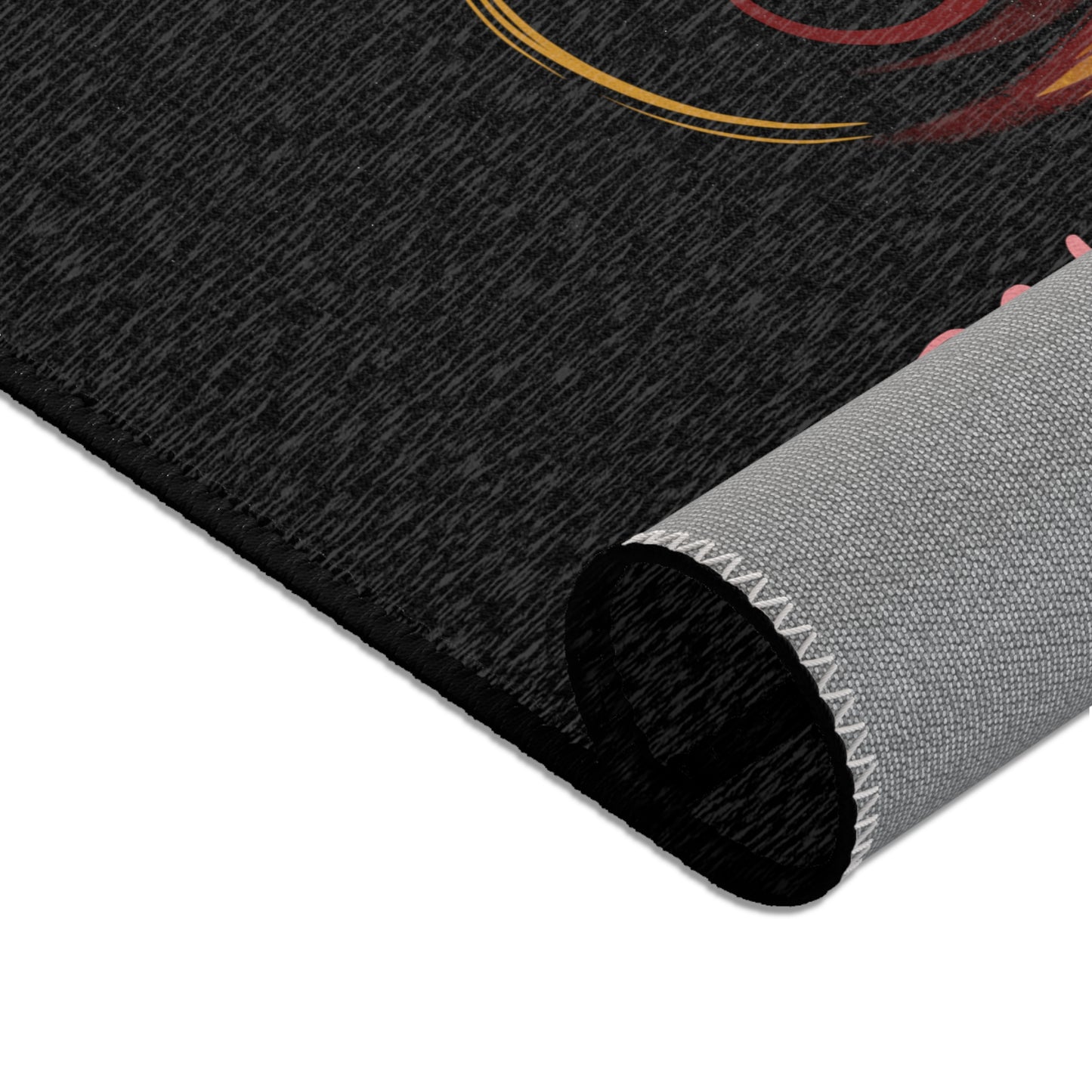She Is Me Flame Logo Area Rug — Inspirational Decorative Accent Rug