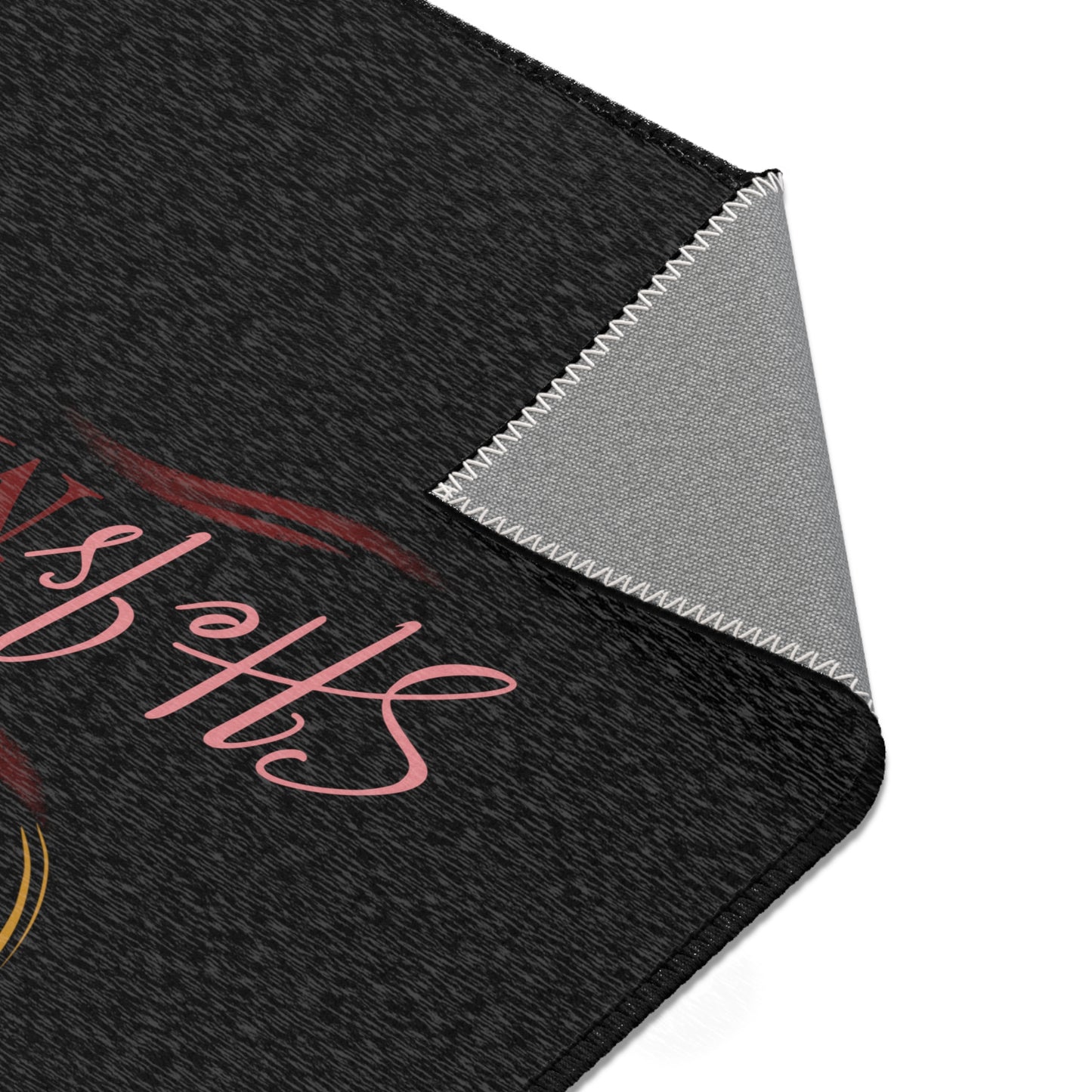 She Is Me Flame Logo Area Rug — Inspirational Decorative Accent Rug