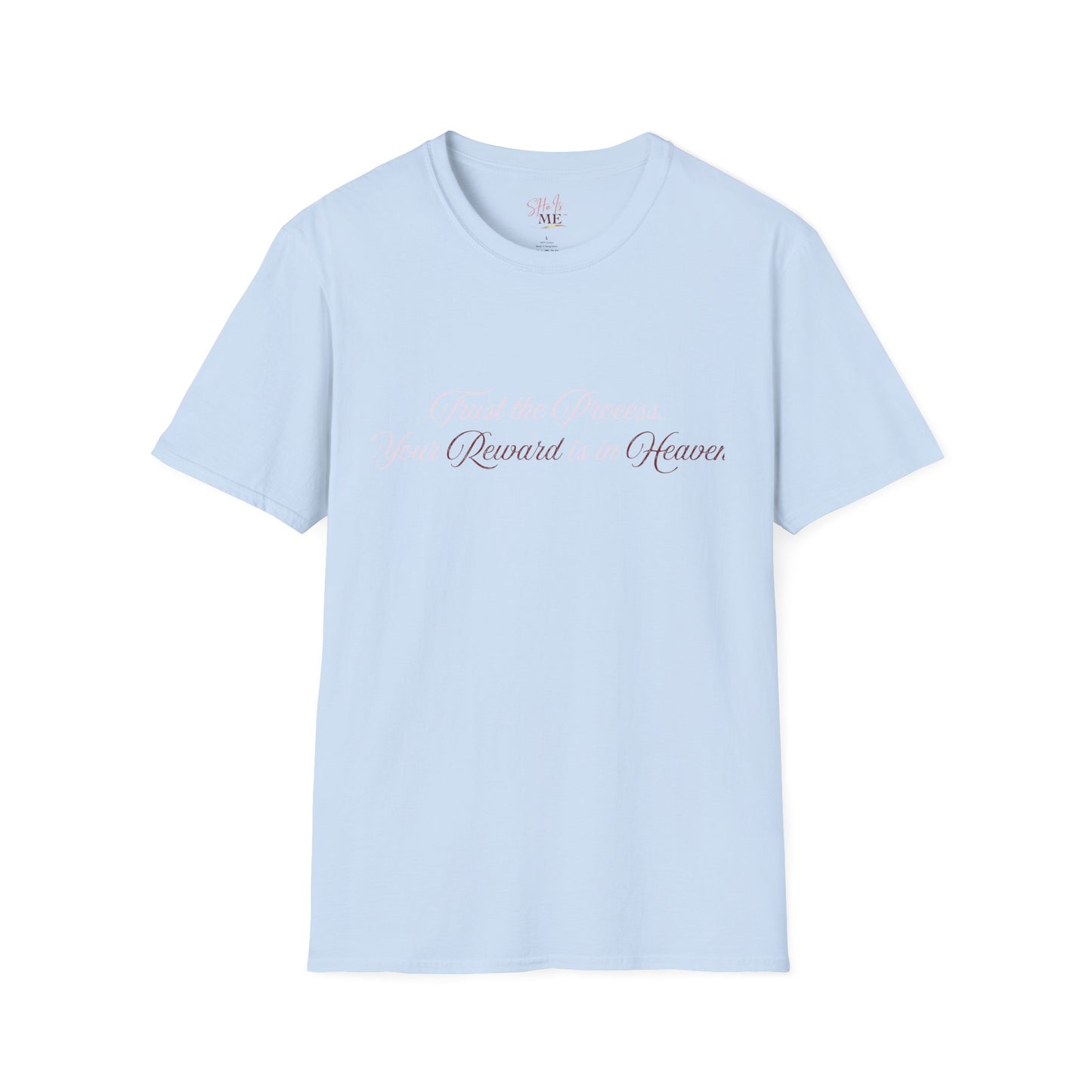 Reward Heaven T-Shirt — Minimal Script Inspirational Tee